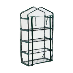 Парник-стеллаж 4 полки (сетка) 70*30*125 см, пвх пленка, мет. труба d-16 мм Greengo