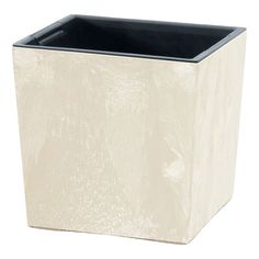 Цветочное кашпо Prosperplast Urbi square low 12 л кремовый 1 шт.