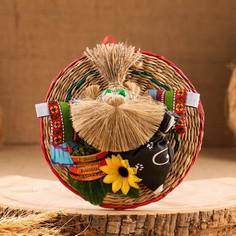Оберег - панно «Домовой банщик», 20 см, микс No Brand