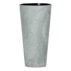 Цветочное кашпо Prosperplast Tubus slim beton с вкладышем 9 л 15,5 л серый 1 шт.
