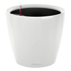 Цветочное кашпо Lechuza Classico LS 13 л белый блестящий 1 шт.