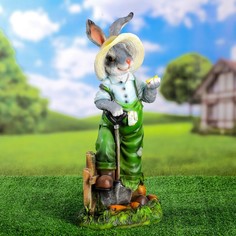 Хорошие сувениры Садовая фигура Заяц-фермер 24x20x52,5см