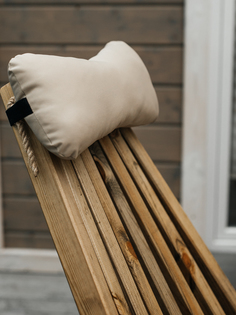 Подушка под голову для кресла кентукки Made By Dad ЛЕЖИ1 35 на 20 см, цвет бежевый