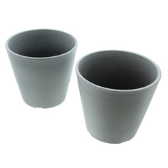 Кашпо Хит-декор Light Grey 07548 3л, 2 штуки