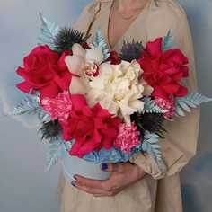 Цветочная композиция Bloom Room Композиция в коробке Льдинки в огне 7