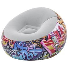 Надувное кресло Bestway Graffiti 75075 112x112x66 см