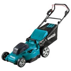 Аккумуляторная газонокосилка Makita, 2x18 В, 48 см, 62 л, без АКБ и ЗУ, DLM480Z