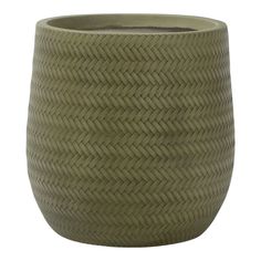 Горшок для цветов L&t pottery Плетение 44 см блеклый зеленый