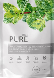 Доктор Баня Ароматизатор Для Сауны Соль И Эфирное Масло Мята (100 г.)