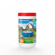 Дезинфектор АкваДача 711 медленный хлор 1 кг