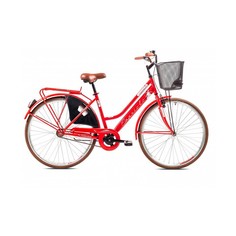 Велосипед CAPRIOLO CITY AMSTERDAM LADY 28 1 X 3, STEEL 18 красный