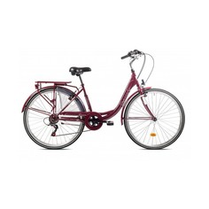 Велосипед CAPRIOLO CITY DIANA ALU 28 1 X 7, ALU 18 бордовый