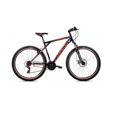 Велосипед CAPRIOLO MTB ADRENALIN 3 X 7, рама сталь 21", колеса 29" 2024 черный красный