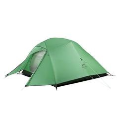 Палатка Naturehike Cloud Up 3 210T NH18T030-T трехместная с ковриком, зеленый