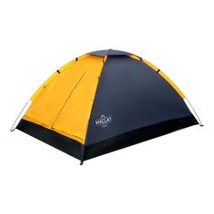 Палатка Maclay Trekk треккинговая трехместная черно-оранжевая 205 х 180 х 120 см