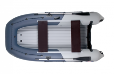 Надувная лодка НДНД Grouper 335W (серо-синий)