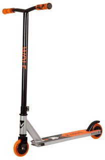 Самокат Novatrack Wolf60 100P (2024) Чёрный, Серый, Ора+C60:C79вый 50 * 11 см