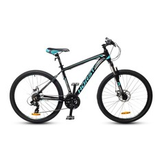 Велосипед HORST Genesis рама 21" 2023 года черно-бирюзовый серый