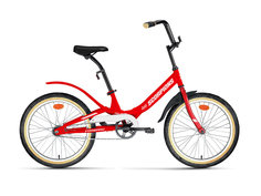 Велосипед 20 FORWARD SCORPIONS 1.0 (1-ск.) 2022 (рама 10.5) красный/белый