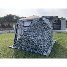 Четырехслойная палатка-куб для зимней рыбалки Terbo-Mir 2019MC (с полом в комплекте)
