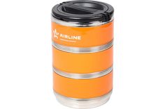 AIRLINE ITT03 Термос ланч-бокс для еды с ручкой, нерж. сталь (304), 3 контейнера, 2,1 л.,