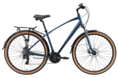 Велосипед STARK Touring 28.2 D 2024 темно-синий матовый-черный 18"