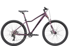 Велосипед STARK Viva 27.2 D 2024 фиолетовый матовый-черный 18"