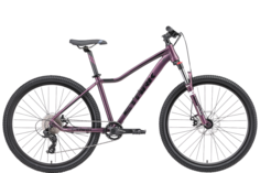 Велосипед STARK Viva 27.2 D 2024 фиолетовый матовый-черный 14"