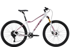 Велосипед STARK Viva 27.5 HD 2024 белый перламутр-сиреневый металлик 16"