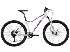 Женский велосипед Stark Viva 27.5 HD (2024) Белый, Фиолетовый 18"