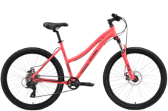 Велосипед STARK Luna 26.2 D 2024 розовый-черный 16"