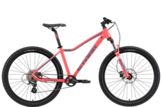 Велосипед STARK Viva 27.3 HD 2024 коралловый-серый 16"