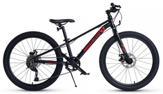 Подростковый велосипед Maxiscoo 7Bike Pro Disc 24" (2024) Чёрный 24