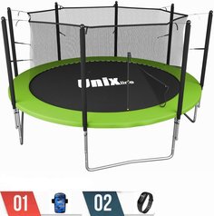 Батут каркасный Unix Line 10ft (3,05 м) Simple (inside) Green + аксессуары