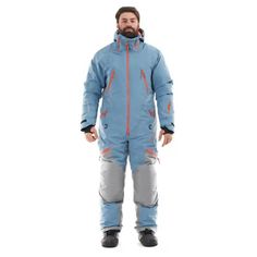 Комбинезон снегоходный Dragonfly Extreme MAN Blue-Grey Утепленный XXL