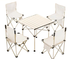 Туристический стол со стульями MirCamping MIMIR5B1 White