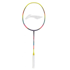 Ракетка для бадминтона Li-Ning Windstorm 74 Strung, Yellow, 6U/6G