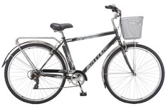 Городской велосипед STELS Navigator 350 Gent 28" 7 скор. (корзинка) Черный