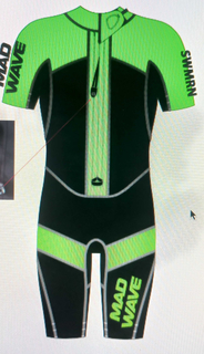 Гидрокостюм неопреновый мужской SWMRN HYBRID DSSS STY MAN SL черный Mad Wave