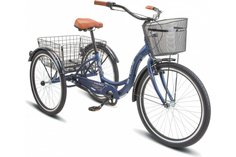 Велосипед STELS 26” Energy-III VC, размер рамы 16" синий/золотой LU092456