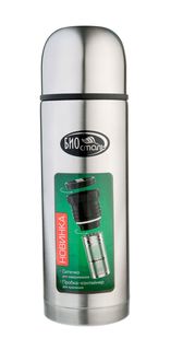 Термос "Биосталь-ОХОТА" с узкой горловиной и пробкой с ситечком, 1,2 л/12/ Biostal/Биосталь