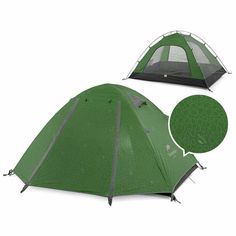 Палатка Naturehike NH18Z044-P, треккинговая, 4 места, зеленый