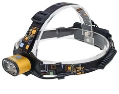 Фонарь светодиодный налобный 2 диода АКБ зарядка от USB K28-T6 Police
