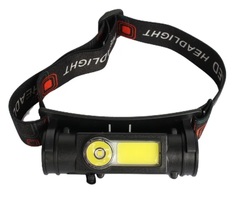 Фонарь налобный светодиодный АКБ USB 101-4 Police