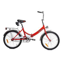 Велосипед Forward Кама с фонарем рама 14" 2023 года красно-белый