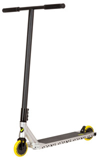 Самокат Novatrack Pixel90 S3 110A 2.0 (2024) Чёрный, Серебристый, Желтый 56 * 14 см