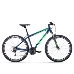 Велосипед Forward 27,5" Apache 1.0 Classic 2022 года рама 17" синий ярко-зеленый