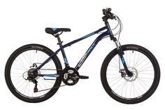 Подростковый велосипед Novatrack Action 24 Disc, год 2023, цвет Синий, ростовка 14