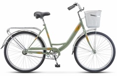 Велосипед STELS NAVIGATOR-245 С, колесо 26, рост 19, сезон 2023-2024, оливковый