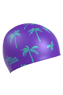 Силиконовая шапочка PALMS one size фиолетовый Mad Wave